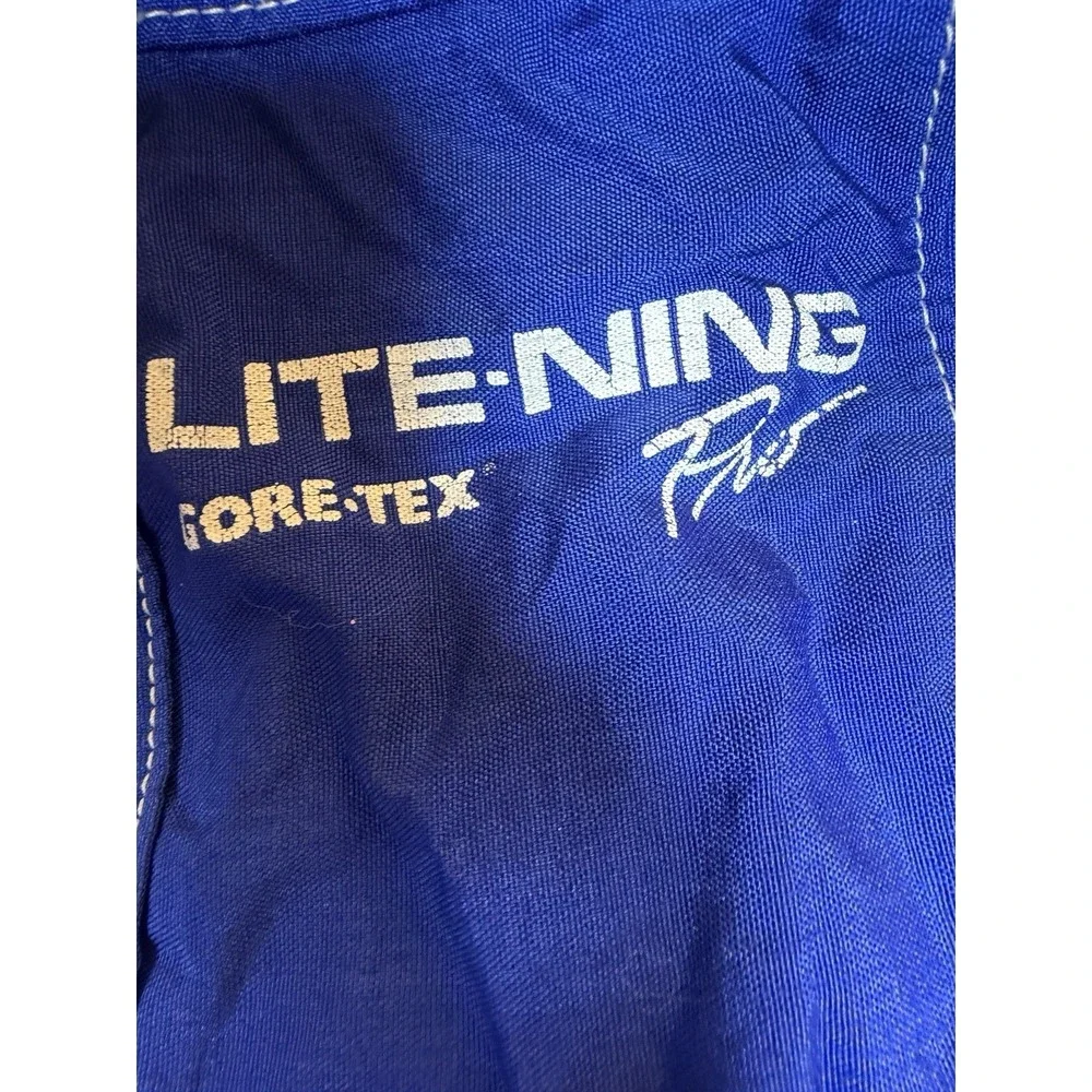 Vintage MS Racing Lite-Ning Gore-Tex Motocross Pants Blue USA Adult Size 34